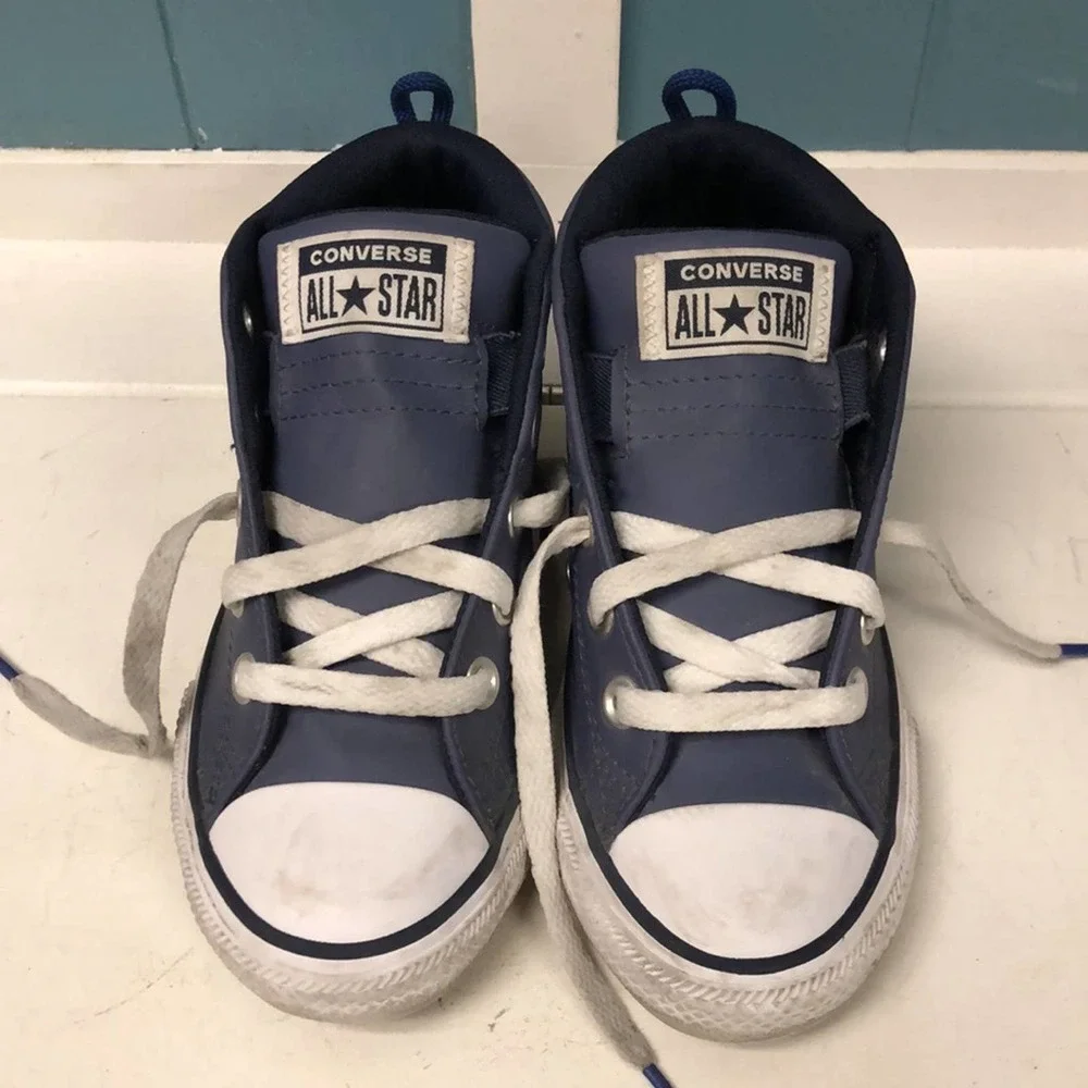Chuck Taylor All Star Kids‎ vinyl sneakers boys size 13